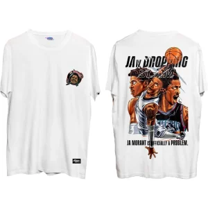 Ja Morant Slam T Shirt White