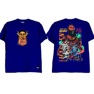 James Harden Fear the Beard T Shirt Blue