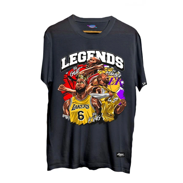 NBA Legends T Shirts Black