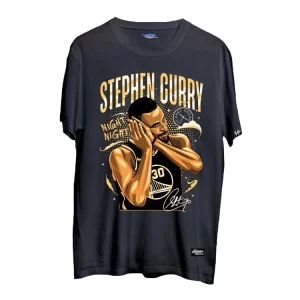 Night Night Steph Curry Tshirt - Black