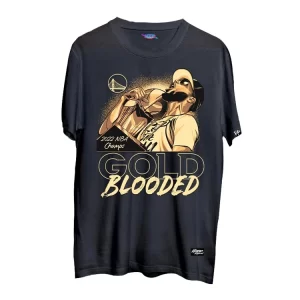 Warriors Gold Blooded T Shirts Black