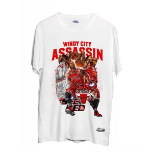 Windy City Assassin T Shirt - White