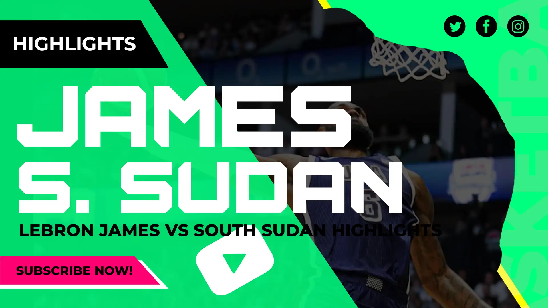 Lebron James vs South Sudan Highlights