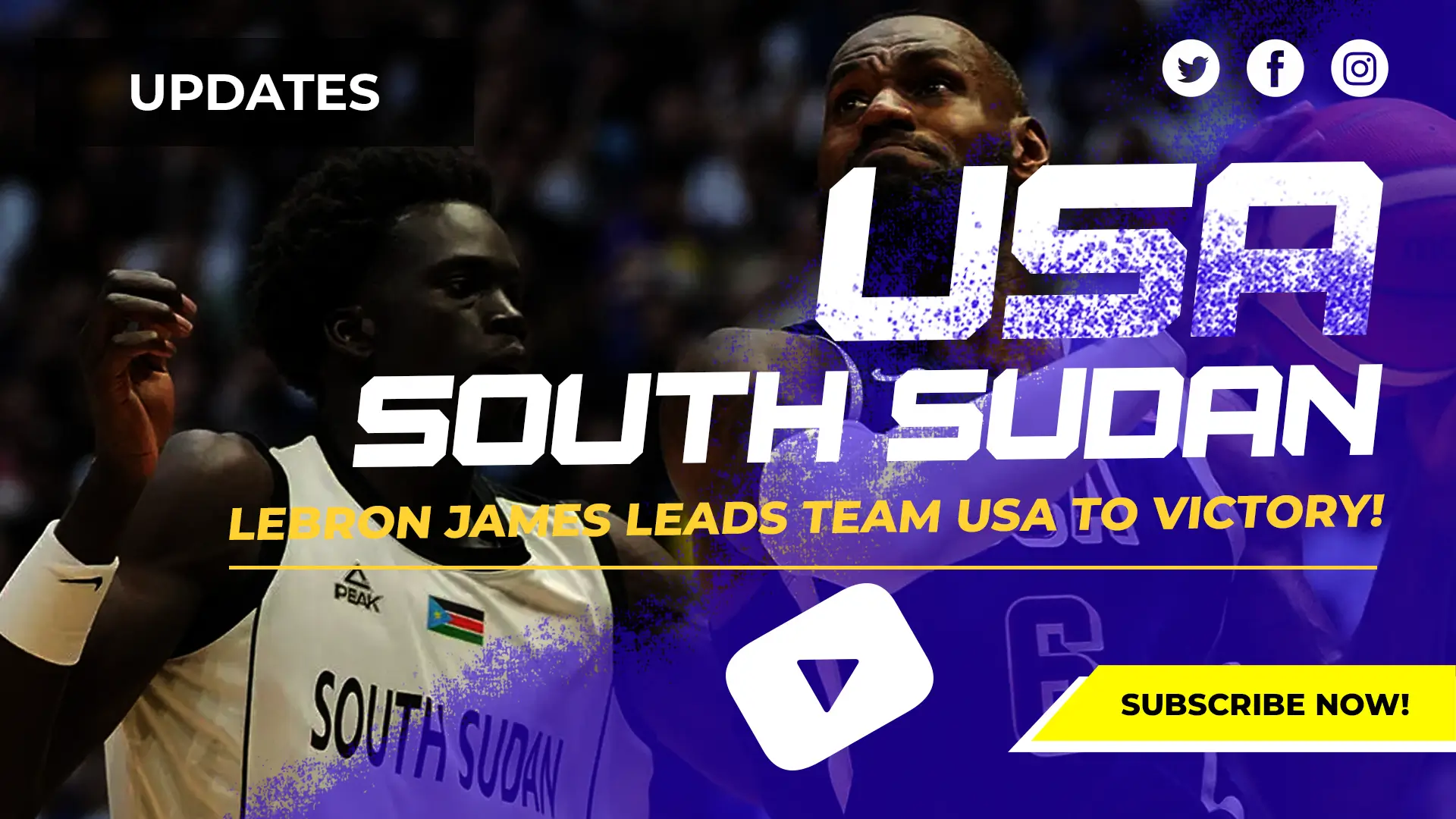 USA vs South Sudan Basketball 2024