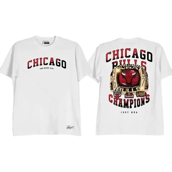 1997 Chicago Bulls Champions Shirt White