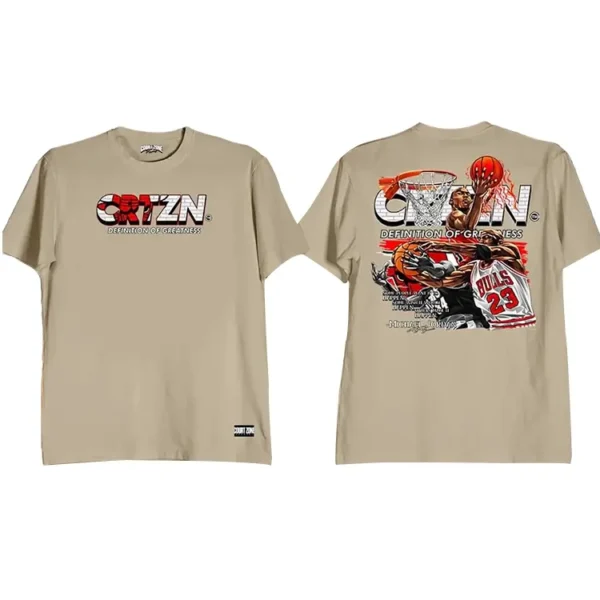 Greatness Michael Jordan Shirt Khaki