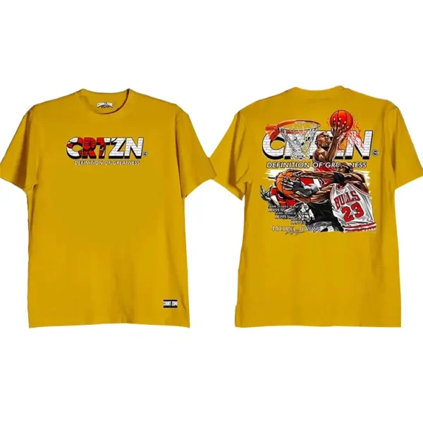 Greatness Michael Jordan Shirt Mustard