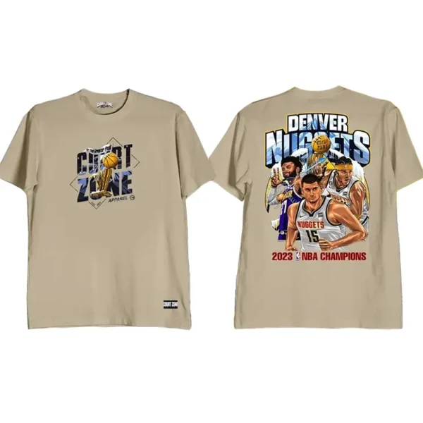 Denver Nuggets 2023 Champions Shirt Khaki