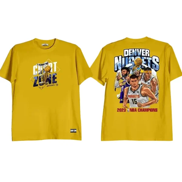 Denver Nuggets 2023 Champions Shirt Mustard