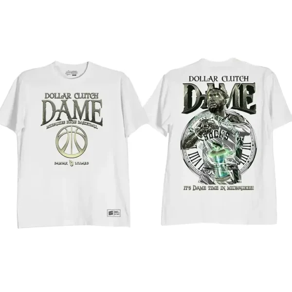 Dollar Clutch Dame Shirt White