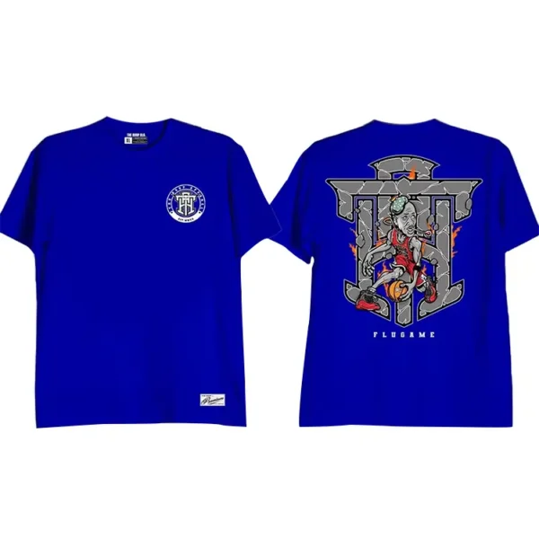 Flue Game Michael Jordan Shirt Blue