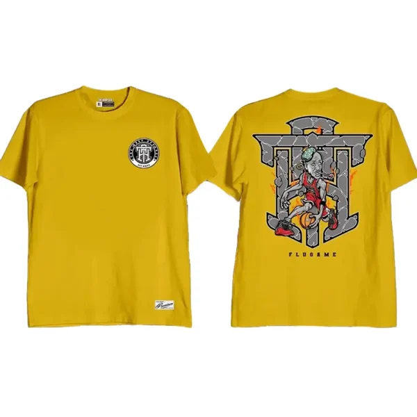 Flue Game Michael Jordan Shirt Mustard