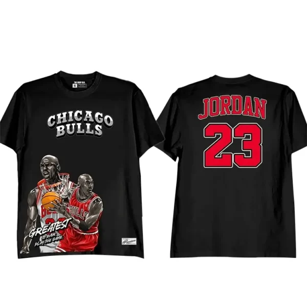 Goat Michael Jordan Jersey Shirt Black