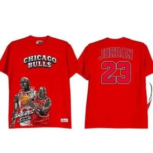 Goat Michael Jordan Jersey Shirt Red