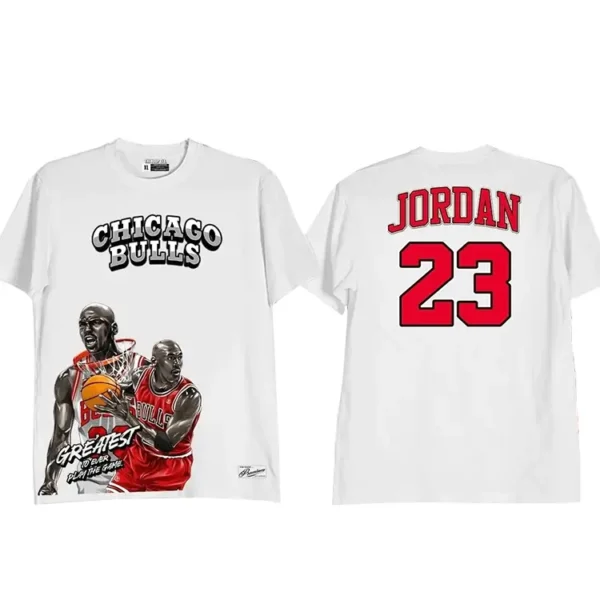 Goat Michael Jordan Jersey Shirt White