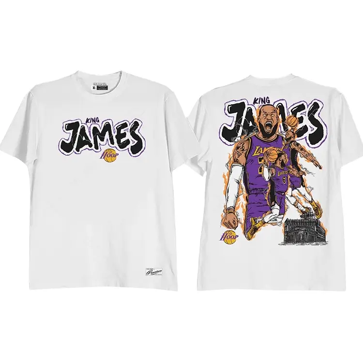 King James Hoop Shirt White