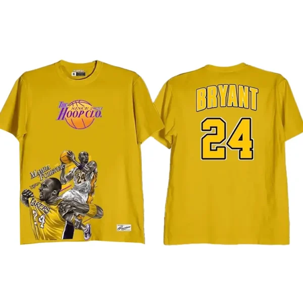 Kobe Bryant Jersey Shirt Mustard