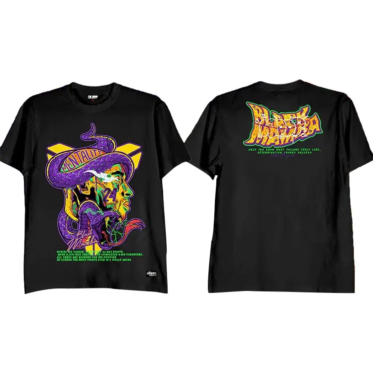 Kobe Mamba Mentality Head Snake Shirt Black