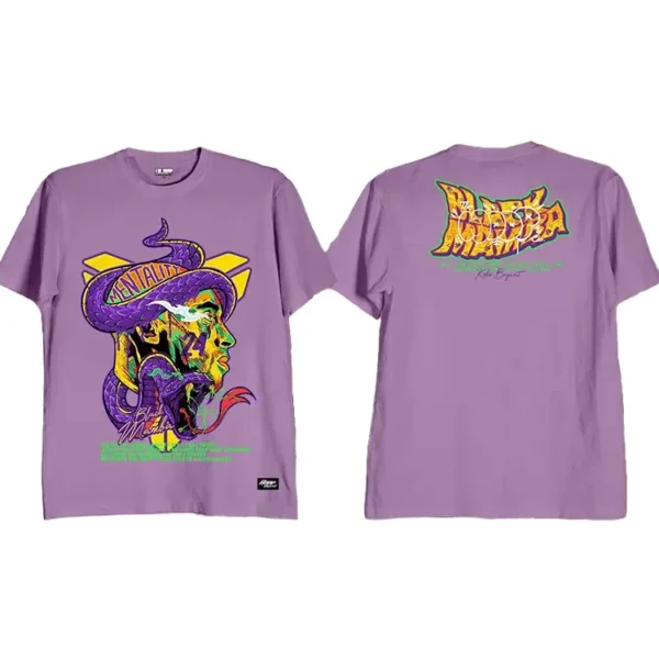 Kobe Mamba Mentality Head Snake Shirt Lilac