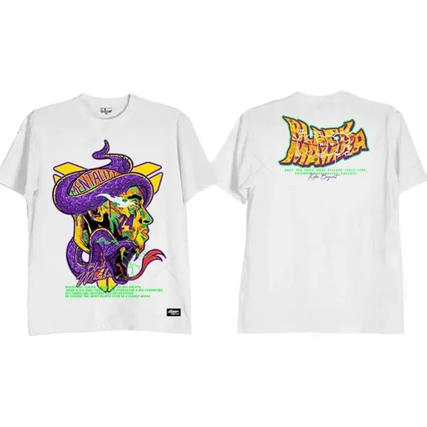 Kobe Mamba Mentality Head Snake Shirt White