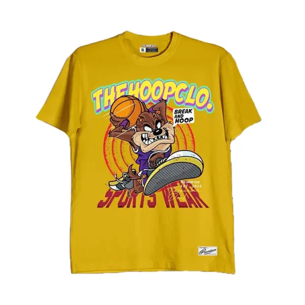 Looney Tunes Tazmania Shirt Mustard