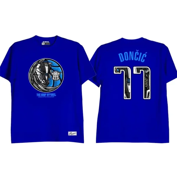 Luka Doncic Mecha Shirt Blue