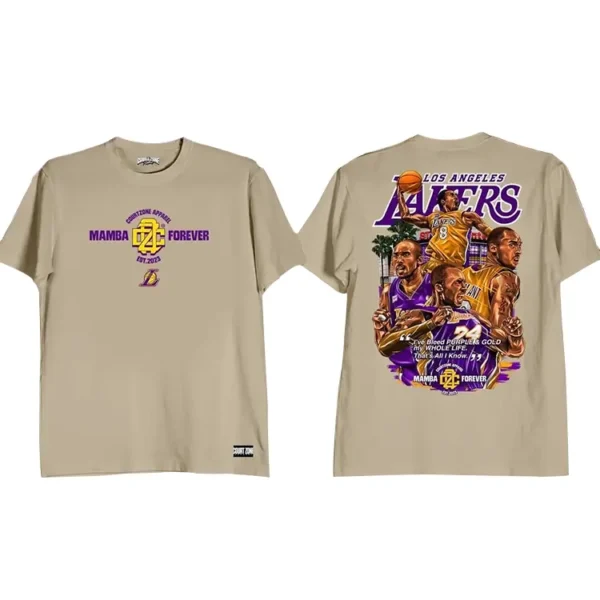 Mamba Forever Los Angeles Lakers Khaki