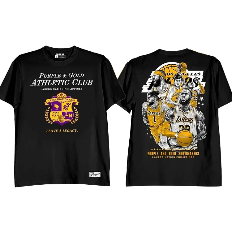 Purle Gold Athletic Club Shirt Black