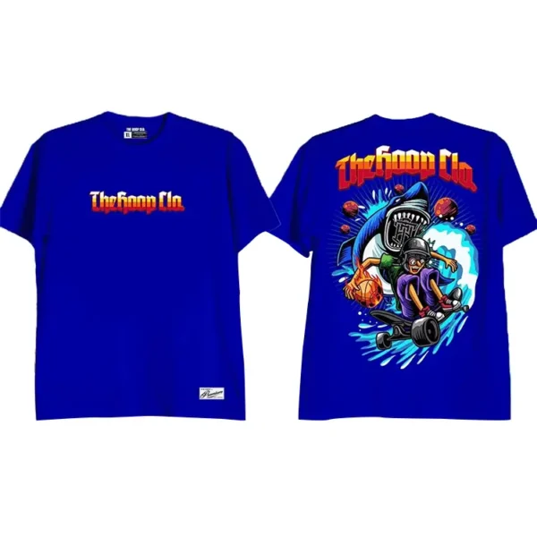 Skate Man Shark Shirt Blue