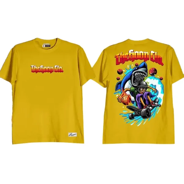 Skate Man Shark Shirt Mustard