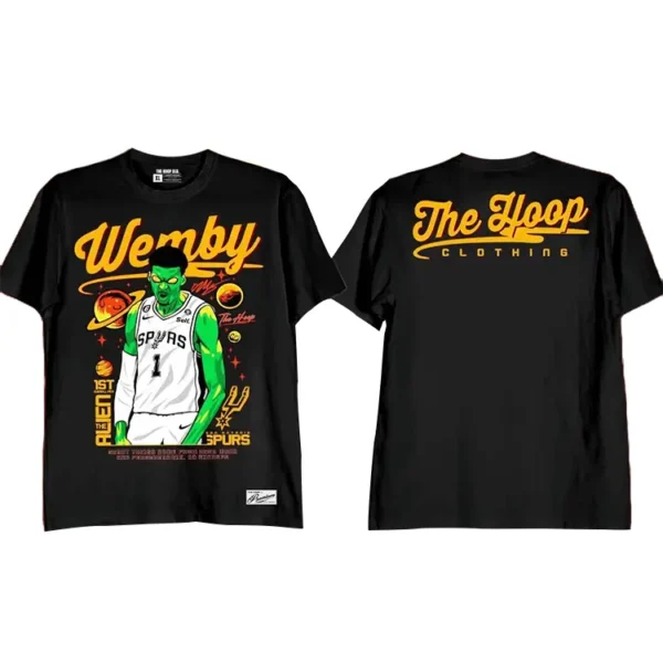 The Alien Victor Wembanyama Shirt Black