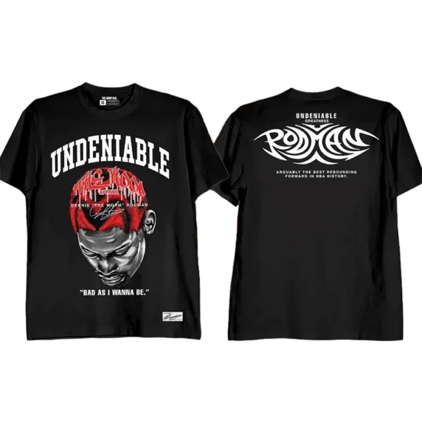 Undeniable Greatness Dennis Rodman Shirt Black