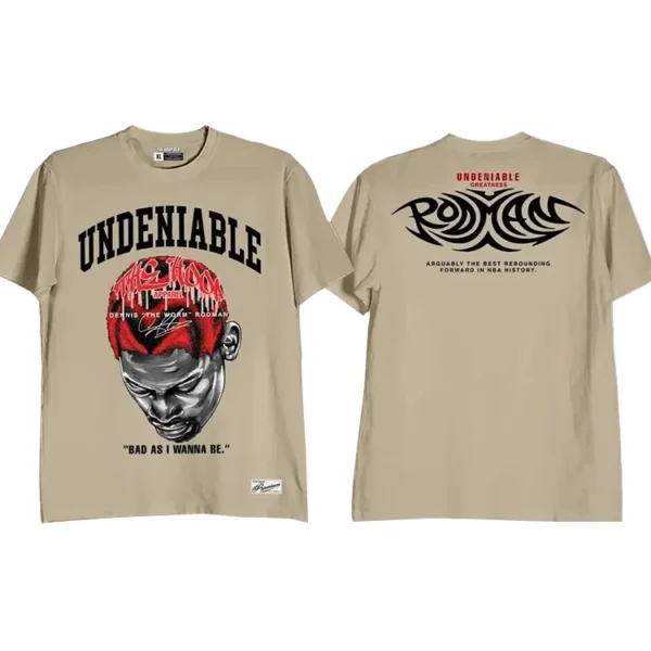 Undeniable Greatness Dennis Rodman Shirt Khaki