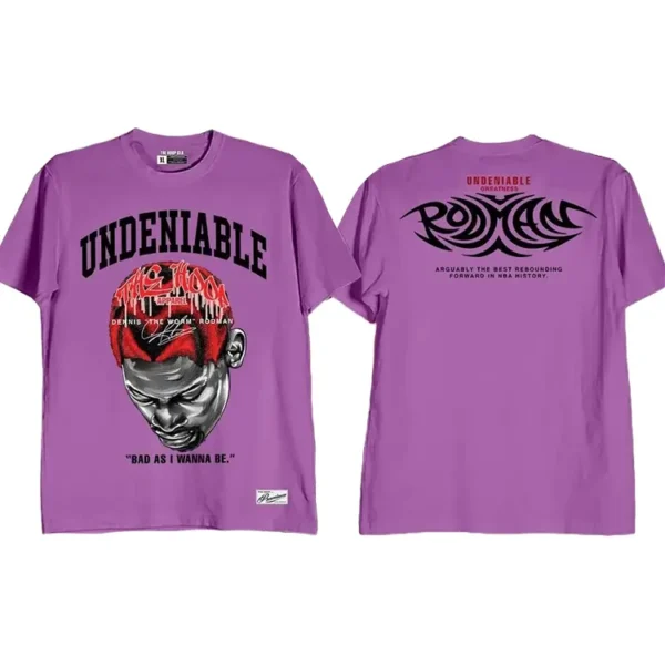 Undeniable Greatness Dennis Rodman Shirt Lilac