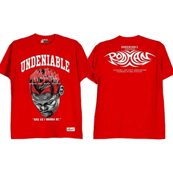 Undeniable Greatness Dennis Rodman Shirt Red