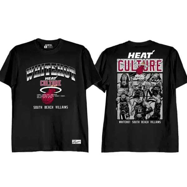 White Hot Heat Culture Shirt Black