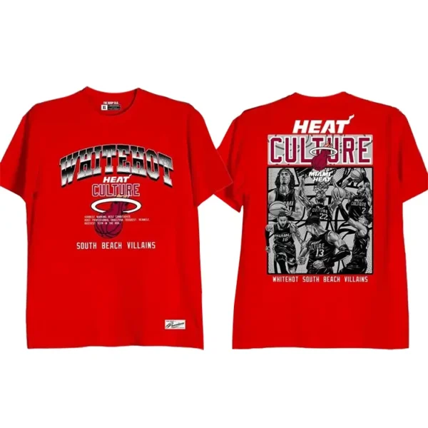 White Hot Heat Culture Shirt Red